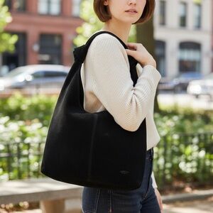 American Leather Co Suede Shoulder Bag